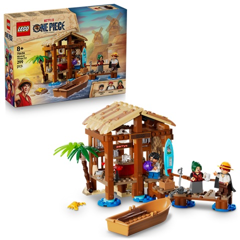 LEGO ONE PIECE (Windmill Village Hut) Capanna del Villaggio dei Mulini a Vento 75636 (In box 14x19cm)…x6